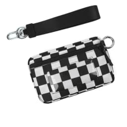 DOYOGI Wristlet Wallets for Women Nylon Quilted Wallet with 3 Zippers, Travel Credit Card Holder Cell Phone Organizer, Coin Purs