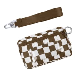 DOYOGI Wristlet Wallets for Women Nylon Quilted Wallet with 3 Zippers, Travel Credit Card Holder Cell Phone Organizer, Coin Purs