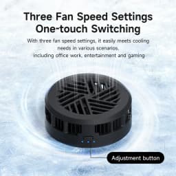 Hagibis Magnetic Cell Phone Cooler Double-sided Magnetic Semiconductor Cooling Fan Phone Radiator for Gaming Live Streaming Vlog