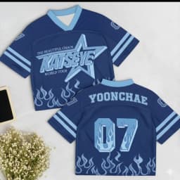 Kpop Katseye Uniform American Street Fashion Style Oversized Jersey Pick Members! Family Matching Summer Breathable Quick-drying