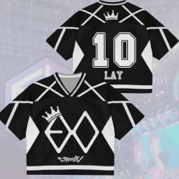 Kpop Gift for Lovers American Street Style T-Shirt EXO 2026 World Tour Jersey Family Matching Summer Casual Quick-drying Top