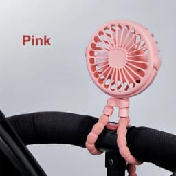 Baby Stroller Fan Folding Portable Octopus Mini Fan USB Rechargeable 3 Speed HandHeld Small Fan Flexible Tripod for Baby Outdoor