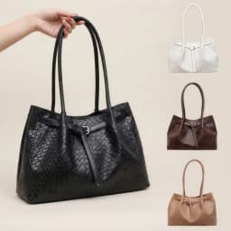 PU Leather Shoulder Bag Retro Elegant Commuting Tote Bag Large Capacity Available in 4 Colors Crossbody Bag School/Travel/Work
