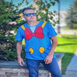 Donald Duck and the Beanstalk Unisex 3DT Shirt, Fun Free Clothing, Mickey and the Beanstalk Role Play Cartoon Top