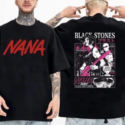 Nana Osaki Printed Cartoon Anime T-Shirt Summer Unisex Short Sleeve Cotton Harajuku Streetwear Fashion Women Men's T-Shirt
