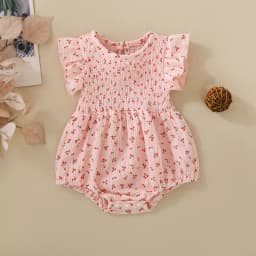 Summer female infant cherry print short-sleeved triangle jersey and headscarf two-piece set sweet and cute