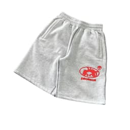 Men's 2026 New Hot Summer Grey Cotton Y2K Hiphop Streetwear Shorts European Street Style Trendy Baggy Casual Cargo Urban Wear