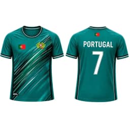 New Portugal Flag Football Jersey Outdoor Sports Training Breathable Soccer Short Sleeve T-shirt Men's And Women's Casual Top