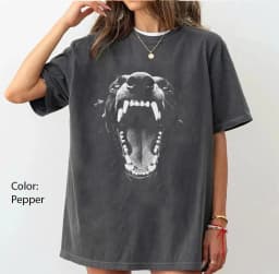 Vintage Doberman Y2k Graphic Unisex Tshirt, Grunge Goth Shirt Summer unisex Loose and Breathable cotton T-shirt Top