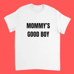 Funny Men's MOMMY's GOOD BOY Print T Shirt Women Streetwear Loose Tee Top Clothing Vintage Summer Spring Meme