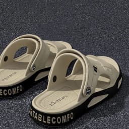 Men's Slippers Summer Outdoor Couple's Beach Sandals EVA Soft Thick-soled Indoor Home Slides Fashion Non-Slip Bathroom Slippers