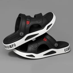 Men's Slippers Summer Outdoor Couple's Beach Sandals EVA Soft Thick-soled Indoor Home Slides Fashion Non-Slip Bathroom Slippers