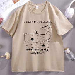 Limbus Company Whale Tshirt Men Women Printed Short Sleeve T-shirt Casual Round Neck High Quality Tee Shirt Streetwear
