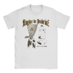 Men's T-shirt Fashion Printed Angine De Poitrine Rock Band T Shirt For Unisex pure Cotton T-shirts Short Sleeve Top Streetwear