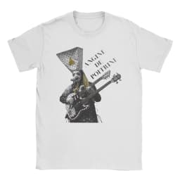 Men's T-shirt Fashion Printed Angine De Poitrine Rock Band T Shirt For Unisex pure Cotton T-shirts Short Sleeve Top Streetwear
