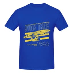 1 Piece Enterprise Graphic 100% Cotton T-Shirt Star Treks Tops Tees For Men