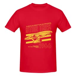 1 Piece Enterprise Graphic 100% Cotton T-Shirt Star Treks Tops Tees For Men