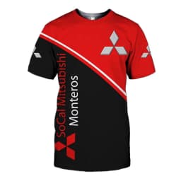 Summer Mitsubishi Creative 3D Printed T-Shirt for Men, Street Casual Top, Outdoor Quick-Drying Breathable Sportswear