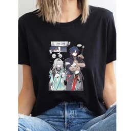 Stellaron Hunters Firefly Blade Honkai Star Rail Shirt Summer Woman Man Casual Breathable Printed T-shirt O-neck S-3XL Tops