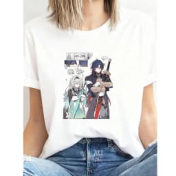 Stellaron Hunters Firefly Blade Honkai Star Rail Shirt Summer Woman Man Casual Breathable Printed T-shirt O-neck S-3XL Tops