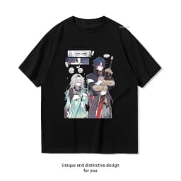 Stellaron Hunters Firefly Blade Honkai Star Rail Shirt Summer Woman Man Casual Breathable Printed T-shirt O-neck S-3XL Tops