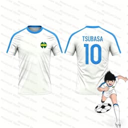 2 Piece Outfit Children Tracksuit Captain Tsubasa Football No.10 Print T Shirt Can Choose T-Shirts Or Shorts Kids Clothes Set
