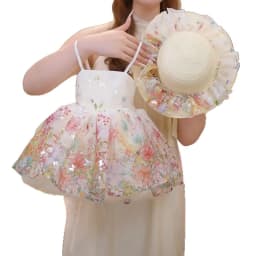 Bellbell Summer Kids Girls Princess Dress Butterfly Printed Children Girls Sling Dress 2-10Y Infant Babys Girls Sleeveless Dress