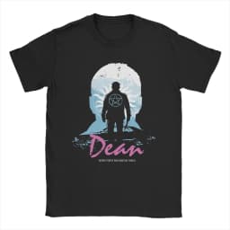 Pudding Dean Supernatural T Shirt Men Women Cotton Awesome T-Shirts O Neck Tee Shirt Short Sleeve Tops Big Size