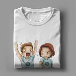 Pudding Dean Supernatural T Shirt Men Women Cotton Awesome T-Shirts O Neck Tee Shirt Short Sleeve Tops Big Size