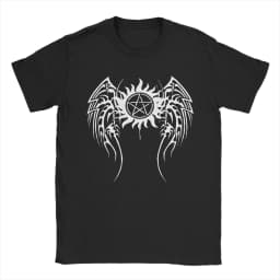 Pudding Dean Supernatural T Shirt Men Women Cotton Awesome T-Shirts O Neck Tee Shirt Short Sleeve Tops Big Size