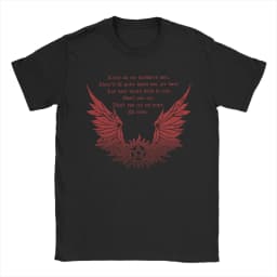 Pudding Dean Supernatural T Shirt Men Women Cotton Awesome T-Shirts O Neck Tee Shirt Short Sleeve Tops Big Size