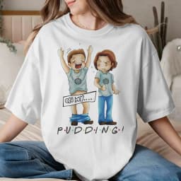 Pudding Dean Supernatural T Shirt Men Women Cotton Awesome T-Shirts O Neck Tee Shirt Short Sleeve Tops Big Size