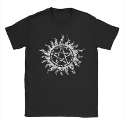 Pudding Dean Supernatural T Shirt Men Women Cotton Awesome T-Shirts O Neck Tee Shirt Short Sleeve Tops Big Size