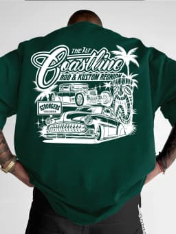 Coastline Rod and Kustom Reunion Hot Rod Graphic Tee for Men Made of 100% Cotton Perfect for Summer Streetwear