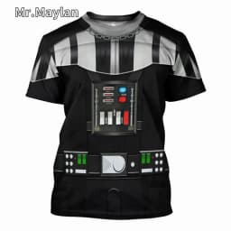 Darth Vader 3D Print Sport Quick-dry Breathable Men T-shirt Outdoor Street Cosplay Parent-child Short Sleeve Clothing Top Summer