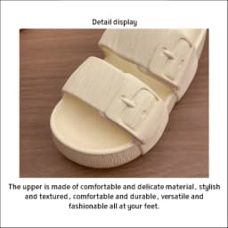 2026 New Womens Summer Platform Wedge Slippers EVA Thick Sole Adjustable Buckle Open Toe Comfort Outdoor Casual Slides