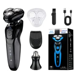 Portable 3 in 1 Electric Shaver Rechargeable Waterproof Men's Shaver Three Heads Smart Sideburn Trimmer