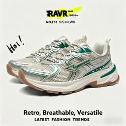 2026 Men Trendy Platform Dad Sneakers Women Breathable Mesh Soft Cushion Sport Running Non-Slip Athletic Jogging Training Shoes