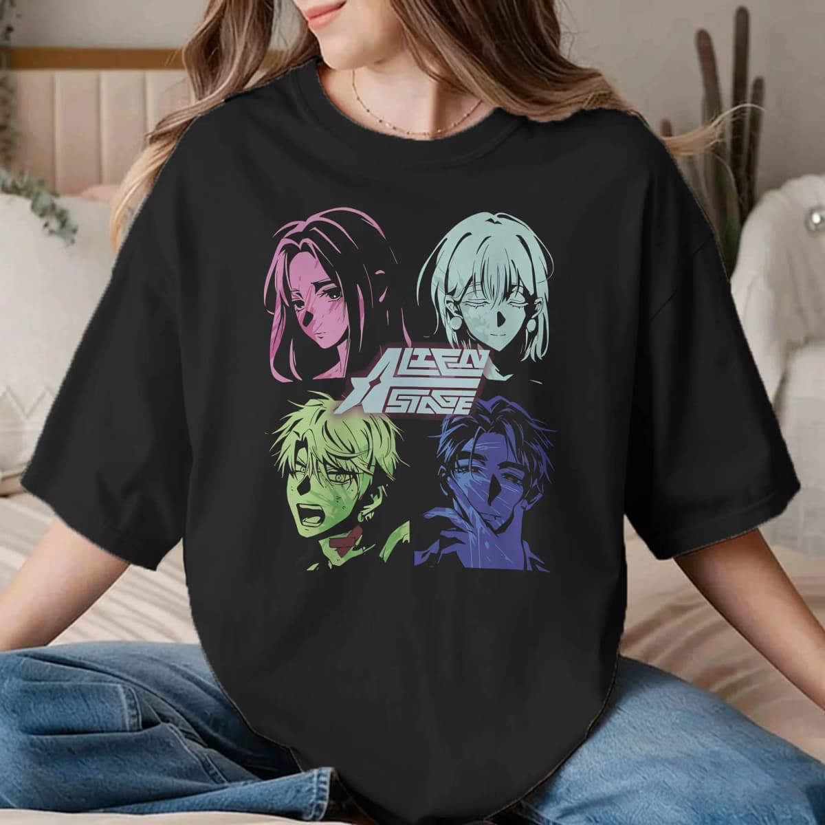 Alien Stage Sua Mizi Ivan Till Anime T Shirt for Men Women Pure Cotton Funny T-Shirts O Neck Tees Short Sleeve Tops Plus Size