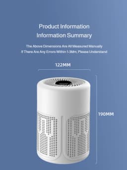 Negative Ion Mini Desktop Home USB Purifier Remove Smoke and Odor and Dust Particles HEPA Filter Efficient Purifying Air