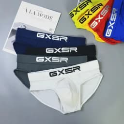 Mens Briefs Milk Silk Ice Silk Low Waist Breathable Elastic Bag Close-Fitting Comfortable Briefs