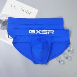 Mens Briefs Milk Silk Ice Silk Low Waist Breathable Elastic Bag Close-Fitting Comfortable Briefs