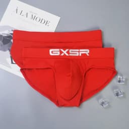 Mens Briefs Milk Silk Ice Silk Low Waist Breathable Elastic Bag Close-Fitting Comfortable Briefs