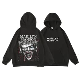 Rock Marilyn Manson Manson Band Autumn/Winter Hooded Pullover Sweatshirt for Men and Women