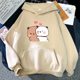 2025 Spring and Autumn New Fabric and Dudu Anime Cute Hoodie Spring and Autumn Couple Casual Long Sleeve Hoodie