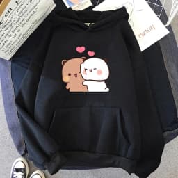 2025 Spring and Autumn New Fabric and Dudu Anime Cute Hoodie Spring and Autumn Couple Casual Long Sleeve Hoodie