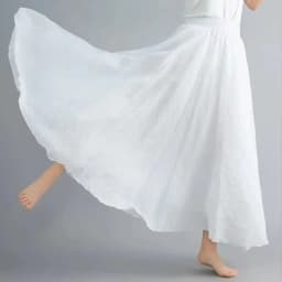 Boho Beach Women's Skirt - Linen Cotton Blend Elastic Waist Long Pleated Maxi, Vintage Summer Casual Skirt Faldas Saia