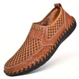 CLOHOO Hand-Sewn Casual Mesh Men's Shoes Comfortable Breathable Upper Fabric Durable Stitching Lightweight Footwear