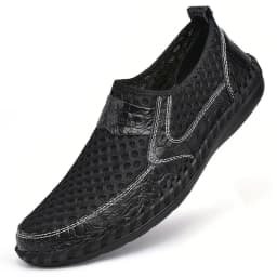CLOHOO Hand-Sewn Casual Mesh Men's Shoes Comfortable Breathable Upper Fabric Durable Stitching Lightweight Footwear