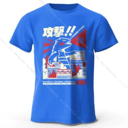 Urban Anime Dinosaur Graphic T-shirt - Unique Japanese Cartoon Design for Men Women Trendy Streetwear